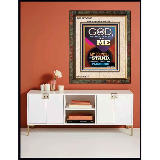 MY COUNSEL SHALL STAND  Ultimate Inspirational Wall Art Portrait  GWUNITY9386  