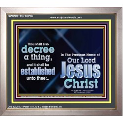 THE LIGHT SHALL SHINE UPON THY WAYS  Christian Quote Portrait  GWVICTOR10296  "16X14"