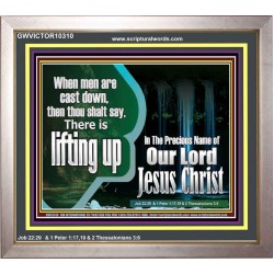 YOU ARE LIFTED UP IN CHRIST JESUS  Custom Christian Artwork Portrait  GWVICTOR10310  "16X14"