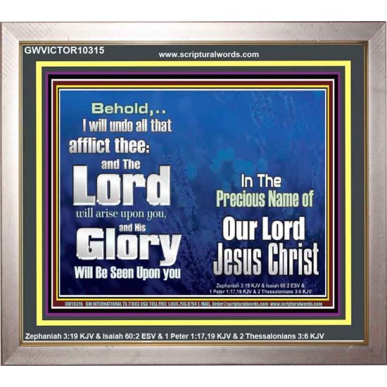 HIS GLORY SHALL BE SEEN UPON YOU  Custom Art and Wall Décor  GWVICTOR10315  