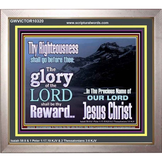 THE GLORY OF THE LORD WILL BE UPON YOU  Custom Inspiration Scriptural Art Portrait  GWVICTOR10320  