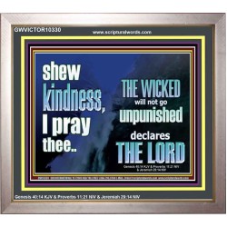 THE WICKED WILL NOT GO UNPUNISHED  Bible Verse for Home Portrait  GWVICTOR10330  "16X14"