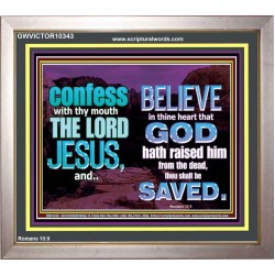 IN CHRIST JESUS IS ULTIMATE DELIVERANCE  Bible Verse for Home Portrait  GWVICTOR10343  "16X14"