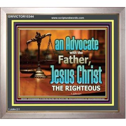 CHRIST JESUS OUR ADVOCATE WITH THE FATHER  Bible Verse for Home Portrait  GWVICTOR10344  "16X14"