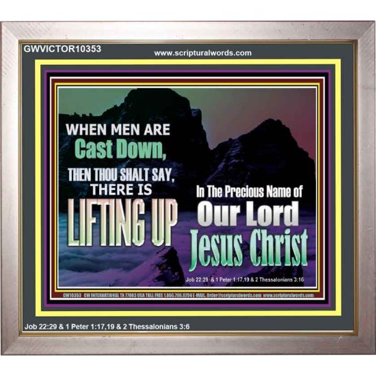 THOU SHALL SAY LIFTING UP  Ultimate Inspirational Wall Art Picture  GWVICTOR10353  