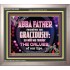 ABBA FATHER RECEIVE US GRACIOUSLY  Ultimate Inspirational Wall Art Portrait  GWVICTOR10362  "16X14"