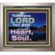 TURN UNTO THE LORD WITH ALL THINE HEART  Unique Scriptural Portrait  GWVICTOR10372  