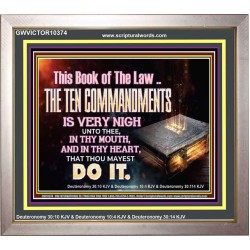 KEEP THE TEN COMMANDMENTS FERVENTLY  Ultimate Power Portrait  GWVICTOR10374  "16X14"