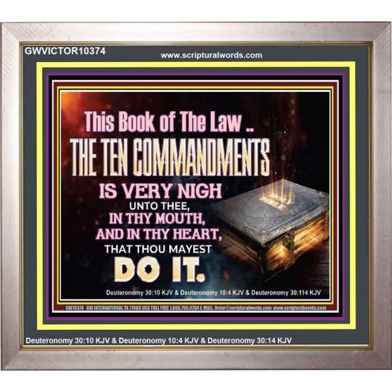 KEEP THE TEN COMMANDMENTS FERVENTLY  Ultimate Power Portrait  GWVICTOR10374  