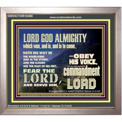 REBEL NOT AGAINST THE COMMANDMENTS OF THE LORD  Ultimate Inspirational Wall Art Picture  GWVICTOR10380  "16X14"