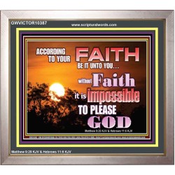 ACCORDING TO YOUR FAITH BE IT UNTO YOU  Children Room  GWVICTOR10387  