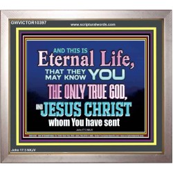CHRIST JESUS THE ONLY WAY TO ETERNAL LIFE  Sanctuary Wall Portrait  GWVICTOR10397  "16X14"