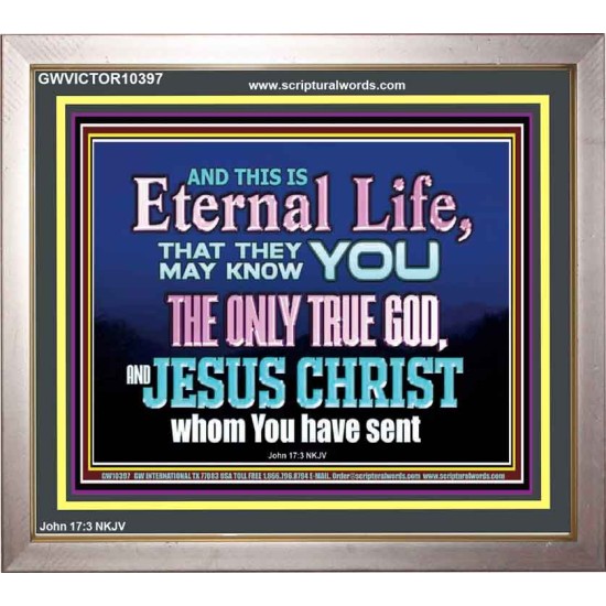 CHRIST JESUS THE ONLY WAY TO ETERNAL LIFE  Sanctuary Wall Portrait  GWVICTOR10397  