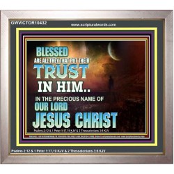 THE PRECIOUS NAME OF OUR LORD JESUS CHRIST  Bible Verse Art Prints  GWVICTOR10432  "16X14"