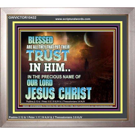 THE PRECIOUS NAME OF OUR LORD JESUS CHRIST  Bible Verse Art Prints  GWVICTOR10432  
