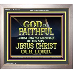 CALLED UNTO FELLOWSHIP WITH CHRIST JESUS  Scriptural Wall Art  GWVICTOR10436  "16X14"