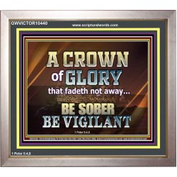 CROWN OF GLORY FOR OVERCOMERS  Scriptures Décor Wall Art  GWVICTOR10440  "16X14"