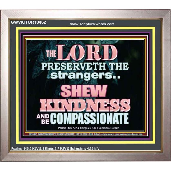 SHEW KINDNESS AND BE COMPASSIONATE  Christian Quote Portrait  GWVICTOR10462  