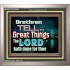 THE LORD DOETH GREAT THINGS  Bible Verse Portrait  GWVICTOR10481  "16X14"