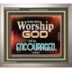 THOSE WHO WORSHIP THE LORD WILL BE ENCOURAGED  Scripture Art Portrait  GWVICTOR10506  