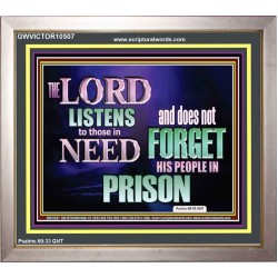 THE LORD NEVER FORGET HIS CHILDREN  Christian Artwork Portrait  GWVICTOR10507  "16X14"