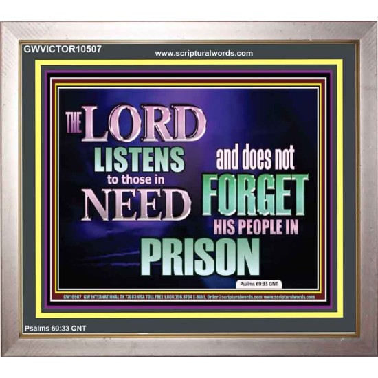 THE LORD NEVER FORGET HIS CHILDREN  Christian Artwork Portrait  GWVICTOR10507  