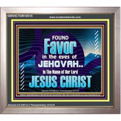 FOUND FAVOUR IN THE EYES OF JEHOVAH  Religious Art Portrait  GWVICTOR10515  "16X14"