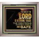 THE NAME OF THE LORD IS A STRONG TOWER  Contemporary Christian Wall Art  GWVICTOR10542  