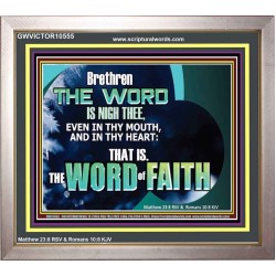 THE WORD IS NIGH THEE  Christian Quotes Portrait  GWVICTOR10555  "16X14"