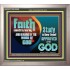 FAITH COMES BY HEARING THE WORD OF CHRIST  Christian Quote Portrait  GWVICTOR10558  "16X14"