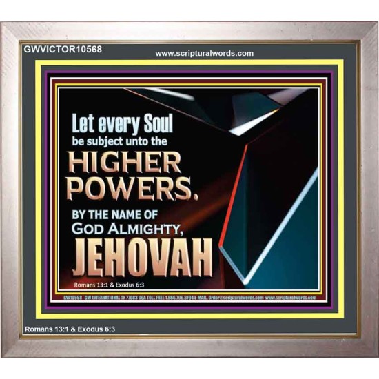 JEHOVAH ALMIGHTY THE GREATEST POWER  Contemporary Christian Wall Art Portrait  GWVICTOR10568  