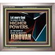 JEHOVAH ALMIGHTY THE GREATEST POWER  Contemporary Christian Wall Art Portrait  GWVICTOR10568  