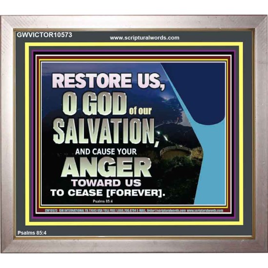 GOD OF OUR SALVATION  Scripture Wall Art  GWVICTOR10573  