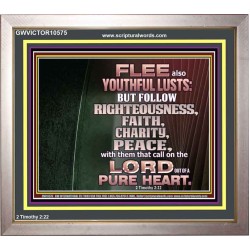 FOLLOW RIGHTEOUSNESS  Scriptural Wall Art  GWVICTOR10575  "16X14"