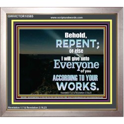 BEHOLD REPENT RIGHT NOW  Scripture Portrait   GWVICTOR10585  