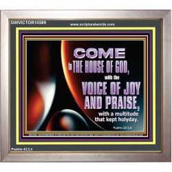 THE VOICE OF JOY AND PRAISE  Wall Décor  GWVICTOR10589  "16X14"