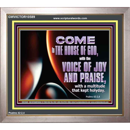 THE VOICE OF JOY AND PRAISE  Wall Décor  GWVICTOR10589  