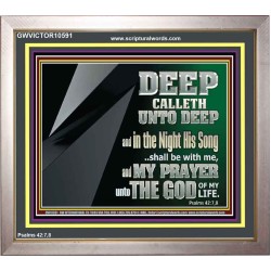 DEEP CALLETH UNTO DEEP  Modern Wall Art  GWVICTOR10591  "16X14"