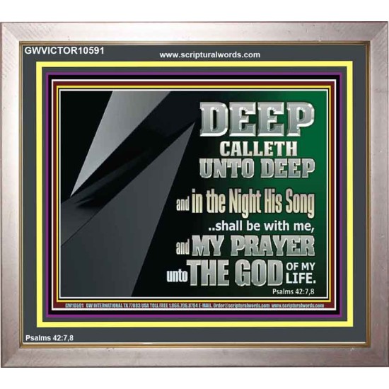 DEEP CALLETH UNTO DEEP  Modern Wall Art  GWVICTOR10591  