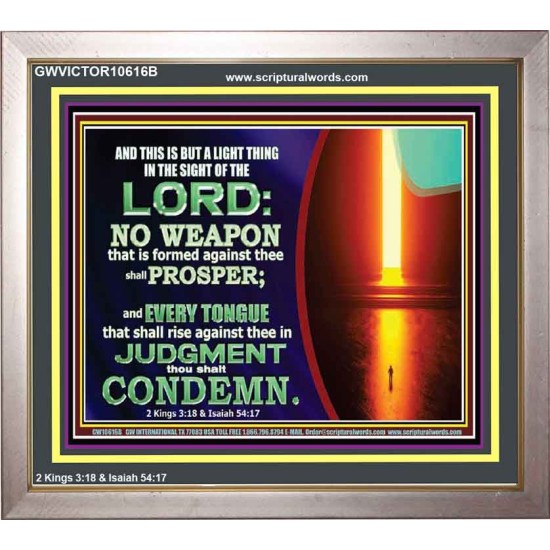 CONDEMN EVERY TONGUE THAT RISES AGAINST YOU IN JUDGEMENT  Custom Inspiration Scriptural Art Portrait  GWVICTOR10616B  