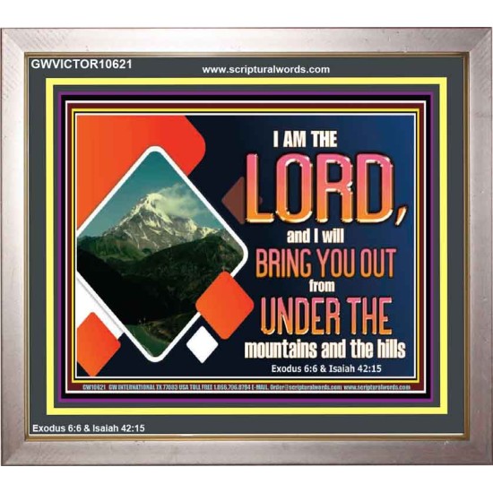 COME OUT FROM THE MOUNTAINS AND THE HILLS  Art & Décor Portrait  GWVICTOR10621  