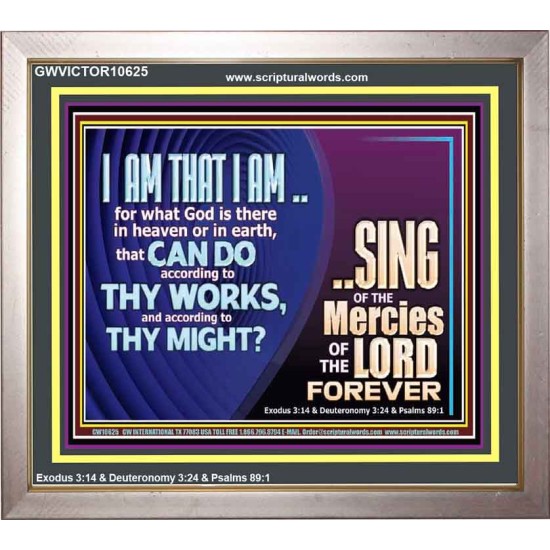 I AM THAT I AM GREAT AND MIGHTY GOD  Bible Verse for Home Portrait  GWVICTOR10625  