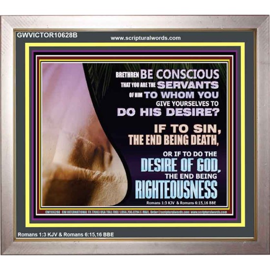 GIVE YOURSELF TO DO THE DESIRES OF GOD  Inspirational Bible Verses Portrait  GWVICTOR10628B  