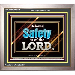 BELOVED SAFETY IS OF THE LORD  Bible Verse Wall Art  GWVICTOR10631  