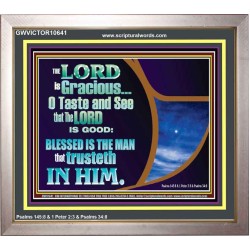 BLESSED IS THE MAN THAT TRUSTETH IN THE LORD  Scripture Wall Art  GWVICTOR10641  "16X14"