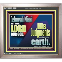 JEHOVAH NISSI IS THE LORD OUR GOD  Sanctuary Wall Portrait  GWVICTOR10661  "16X14"