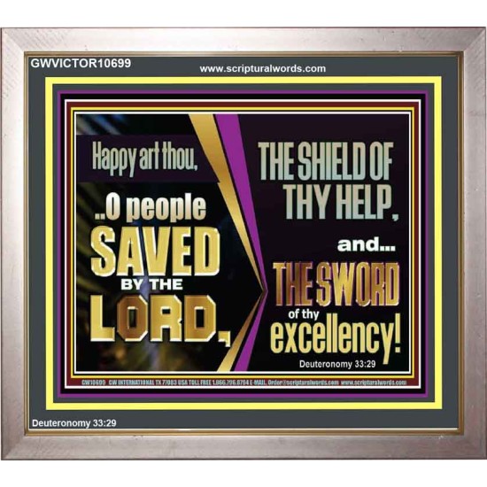 O PEOPLE SAVED BY THE LORD  Children Room Wall Portrait  GWVICTOR10699  