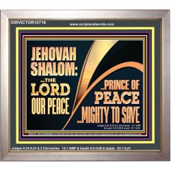 JEHOVAHSHALOM THE LORD OUR PEACE PRINCE OF PEACE  Church Portrait  GWVICTOR10716  "16X14"