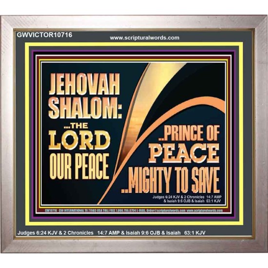 JEHOVAHSHALOM THE LORD OUR PEACE PRINCE OF PEACE  Church Portrait  GWVICTOR10716  