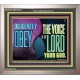 DILIGENTLY OBEY THE VOICE OF THE LORD OUR GOD  Bible Verse Art Prints  GWVICTOR10724  